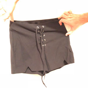Missguided lace-up shorts NWOT